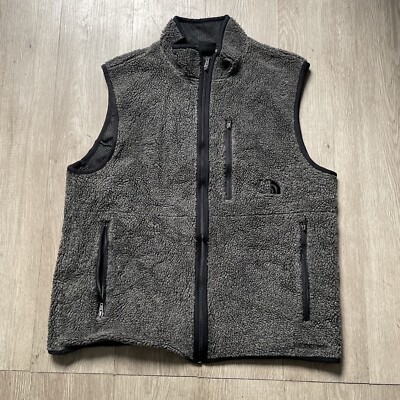Vintage 90s North Face Vest Fleece Wind-stopper Sleeveless Jacket Size L  Fits M-image