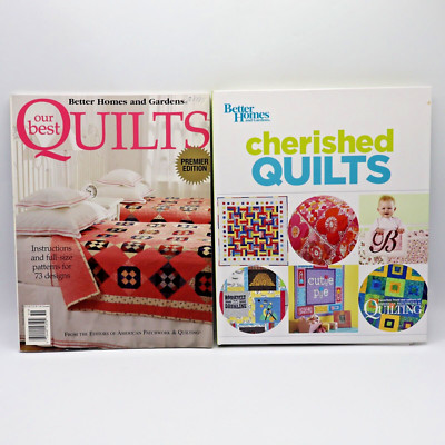 2 Better Homes and Gardens Quilt Book Lot: Cherished Quilts & Our Best Quilts-image