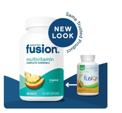 Bariatric Fusion TROPICAL Complete Chewable Bariatric Multivitamin 120 Tablets-image