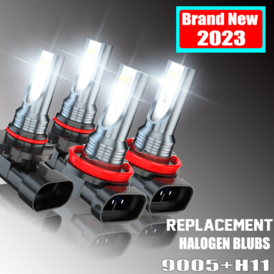 For Chevy Silverado 1500 2007-2015 4pcs LED Headlight Bulbs Kits High Low Beam-image