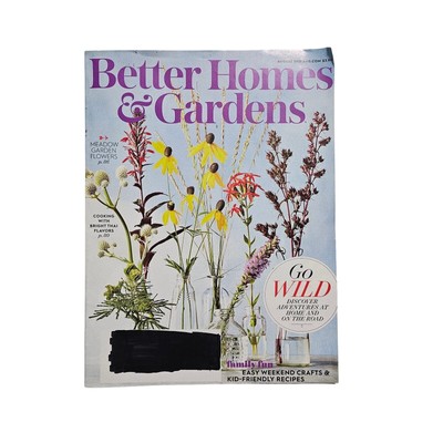 Better Homes & Gardens Magazine August 2021 Go Wild, Meadow Garden Flowers-image