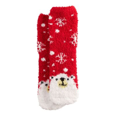 Polar Bear Fuzzy soft Cozy Socks - Women's - Polar Bears - New with tag-image