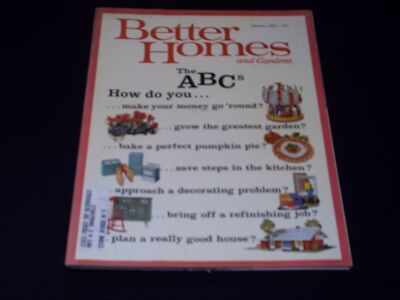 1962 OCTOBER BETTER HOMES & GARDENS MAGAZINE NICE COVER & ADS - H 1338-image