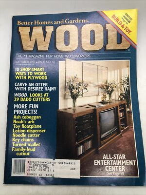 Better Homes Gardens Wood Oct 1991, Build Entertainment Center, Plywood ID:63092-image