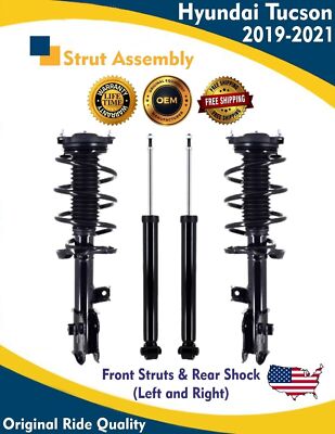 New OE Front Struts & Rear Shocks for 2019-2021 Hyundai Tucson Lifetime Warranty-image