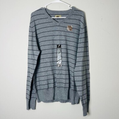 Sonoma Life + Style XL Gray Striped Pullover Cozy Comfort Outdoorsy Long Sleeve-image