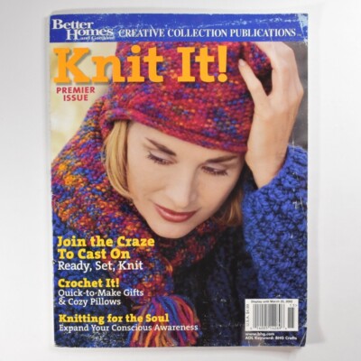 Knit It! Magazine - 2001 Premier Issue - by  Better Homes and Gardens, Crochet-image