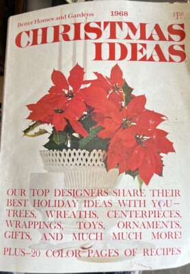 Better Homes & Gardens Christmas Ideas 1968 Magazine Creches Dollhouses -image