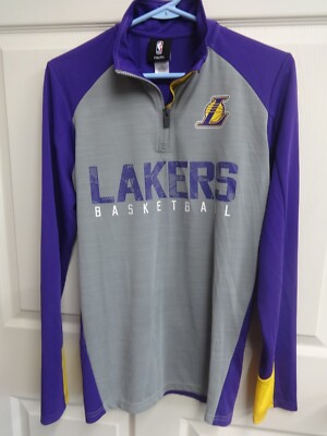 Vintage NBA Los Angeles Lakers Basketball Pullover Wind Jacket Youth X-Large-image