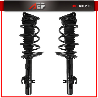 2 Pcs Front Complete Struts Shocks Coil Spring For Nissan Rogue Sport 2017-2021-image