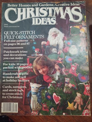 BETTER HOMES and GARDENS Creative Ideas Christmas Ideas Magazine 1983-image