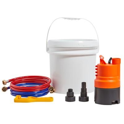 Tankless Water Heater Flushing Descale Kit with Pump & 3.7 Gallon Pail-image