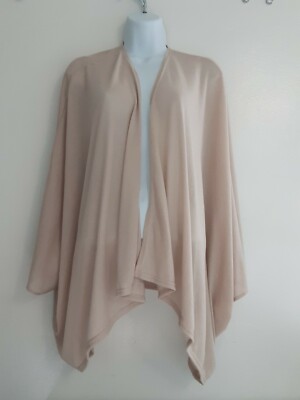 NWT Dressbarn Cocoon Wrap Womens Ivory One Size Comfortable - Lightweight -image