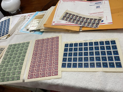 GERMANY.DDR.1960’s-LOT OF 3 FULL COMPLETE SHEETS.CHURCHES,HISTORICAL EVENTS.MNH-image