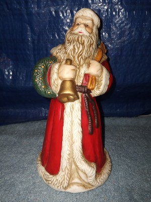 Vtg 1993Revolving Santa Claus Musical Wind Up St Nicholas Porcelain Figurine  8