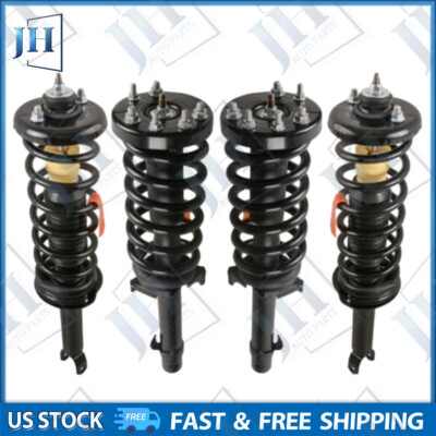 Set 4 Front Rear Complete Shock Struts For 2008-2011 2012 Honda Accord 2.4L 3.5L-image