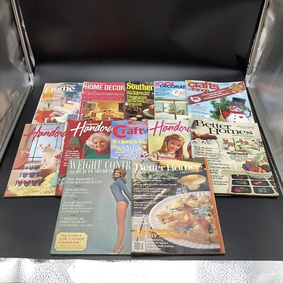Lot Of 12 Vintage Magazines - Better Homes, Handcrafts, Home Decorating, 70s-90s-image