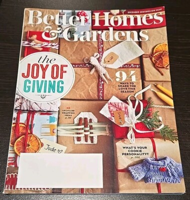 Better Homes & Gardens Magazine December 2020 Joy Of Giving-image