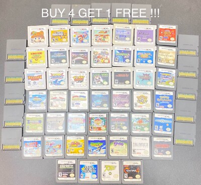 Original Nintendo DS 3DS Games Video Games Buy 4 Get 1 Free Tested Working-image