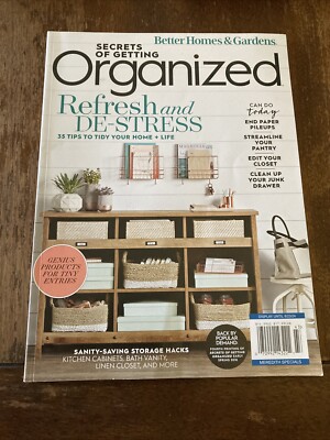 Better Homes & Gardens Secrets of Getting Organized August 2024 Magazine-image