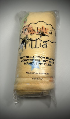 New Avon Tiny Tillia Birds,  Baby Receiving Blanket Lovey Yellow, Soft And Cozy-image