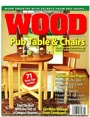 Better Homes & Garden Wood Magazine : November 2012 : Issue # 215 -image