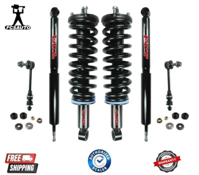 FCS PREMIUM Front Rear Complete Strut Shocks Sway Bar 6PCS Set For 03-07 Sequoia-image