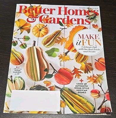 Better Homes & Gardens BHG Magazine October 2021 Make It Fun-image