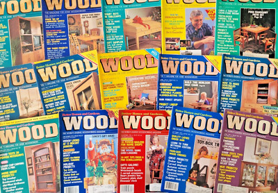 Better Homes & Gardens WOOD Magazine 1989-1997 Lot Of 35 Home Woodworking-image
