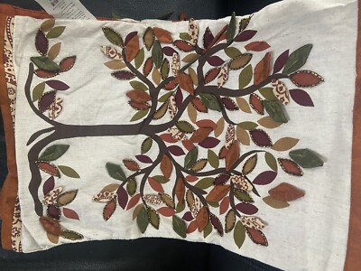 Pier 1 One Imports Tree Of Life Table Runner Fall 13x72 Beaded-image