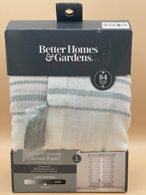 Better Homes & Gardens Green Tassel Edge Light Filtering Curtain 50x84-image