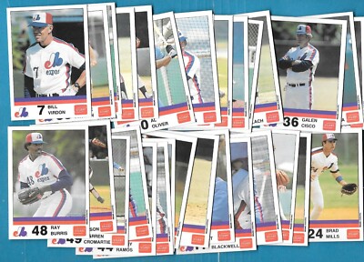 1983 STUART MONTREAL EXPOS MLB BASEBALL CARD 1-30 & COMPLETE SET SEE LIST-image