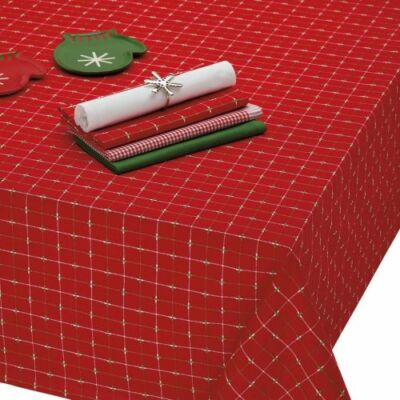 Design Imports Holiday Dobby Tablecloth 60X84