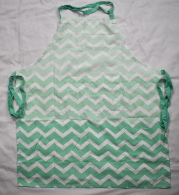 DII Design Imports Chevron Chef Apron / Adjustable Neck Strap / Center Pocket-image