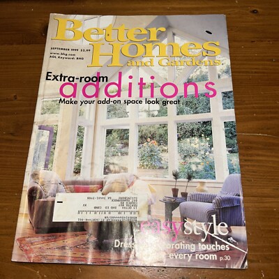 Better Homes & Gardens Magazine (September 1999) - Extra-Room Additions Issue-image