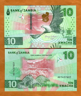 Zambia, 10 Kwacha, 2024 (2025), P-New, Hybrid, UNC   complete redesigned-image
