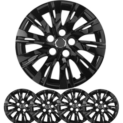 16 inch Black Hubcap Wheel Covers Set of 4 For Toyota Corolla Camry 1037-16BLK-image