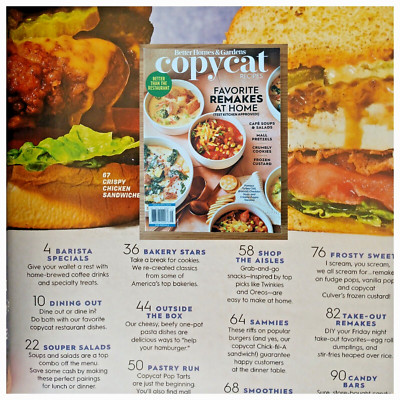 Better Homes & Gardens 2024 Magazine Copycat Restaurant & Brand Favorite Recipes-image