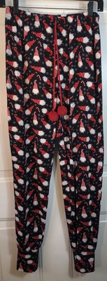 Santas Treasures Pajama Pants Womens Blue Size S/P Multicolor Winter Gnomes-image