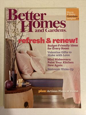 Better Homes and Gardens Refresh And Renew! February 2012 178 PAGES FREE SHIP-image