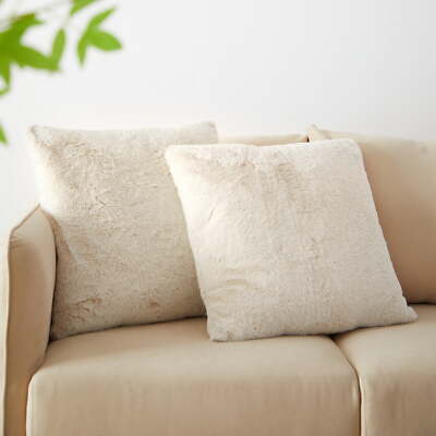 Better Homes & Garden 2pk Faux Tip Dyed Fur Decorative Pillows, 20