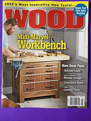 Better Homes Garden WOOD Magazine Working December 2021 January 2022 Mini Marvel-image