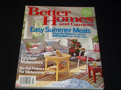 2007 JULY BETTER HOMES & GARDENS MAGAZINE - EASY SUMMER MEALS COVER - E 4606-image