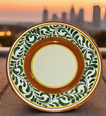 CLASSIC PIER 1 UMBRINA ITALY Hand Painted Granny Core Soup Pasta Salad 9.5” Bowl-image