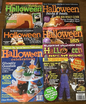 6 Halloween Magazines Better Homes & Gardens Woman's Day 2001 -2016-image