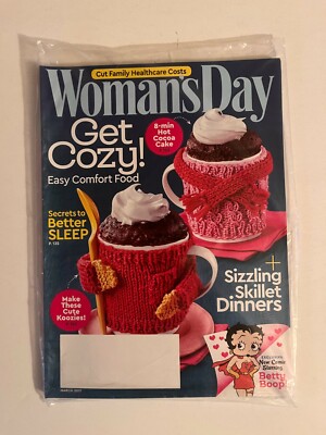 Woman's Day Magazine: Get Cozy Easy Comfort Food/Better Sleep Secrets March 2017-image