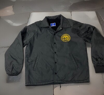 Vintage 80s Champion Jacket Made In U.S.A Medium Glass Pottery Plastics Assn.-image