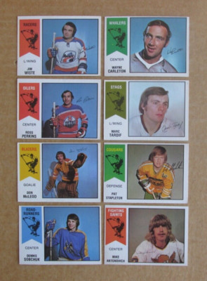 1974-75 OPC O-PEE-CHEE WHA HOCKEY CARD SINGLES COMPLETE YOUR SET UPDATED 5/27-image