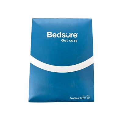 Bedsure Get Cozy Microfiber Mustard Color Cushion Cover Pillow set 18x18-image