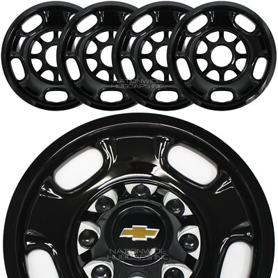 4 Chevy Silverado 2500 3500 HD Black 17